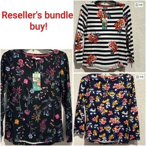 🎁🎄Final Sale Price🎁🎄 Joules of England Floral tee BUNDLE nwt